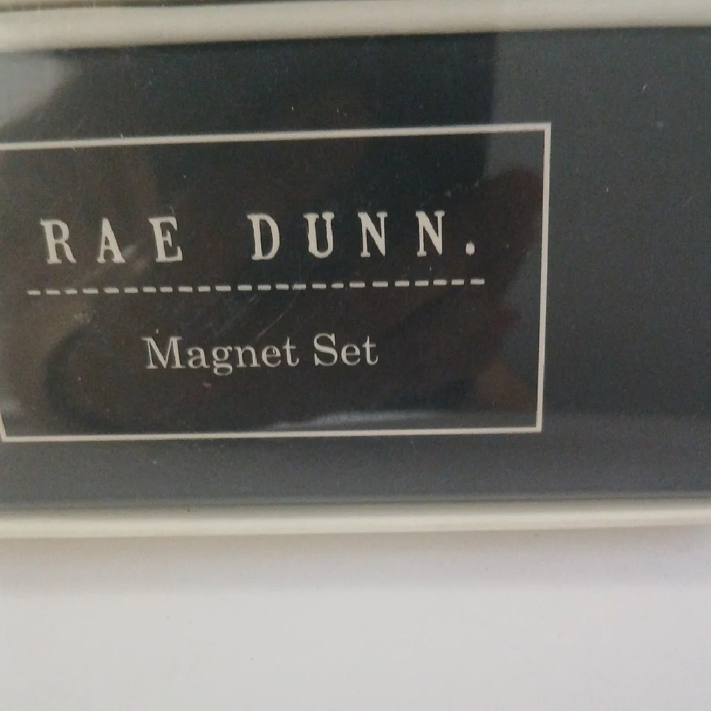 Rae Dunn 6 Piece Glass Dome Magnet New